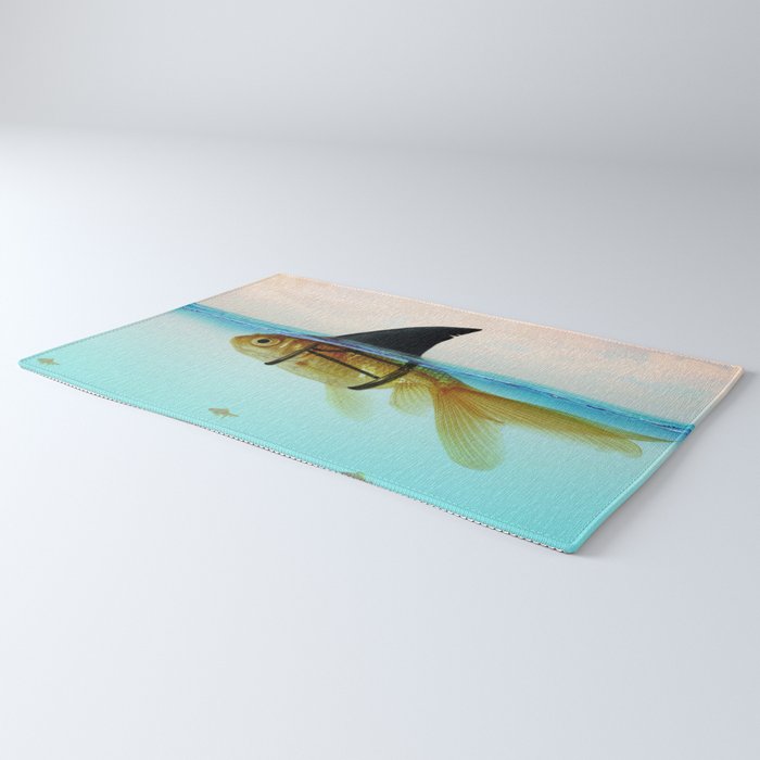 goldfish with a shark fin Rug Gallery Image 3