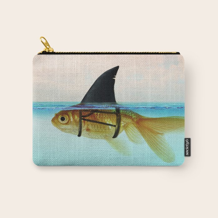 goldfish with a shark fin Carry All Pouch Gallery Image 1