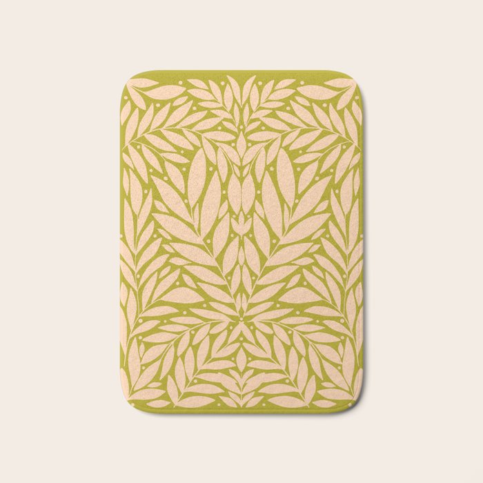 Vintage Leaves  Bath Mat Gallery Image 1