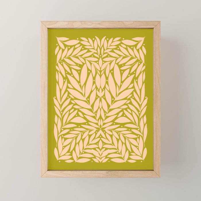 Vintage Leaves  Mini Art Print Gallery Image 1