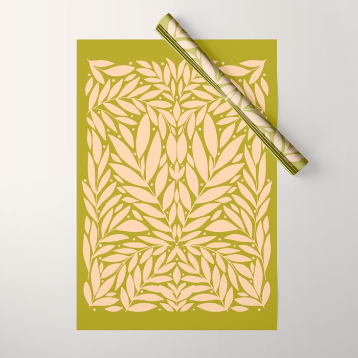 Vintage Leaves  Wrapping Paper Gallery Image 1