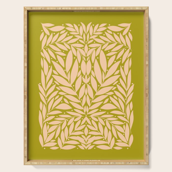 Vintage Leaves  Serving Tray Gallery Image 1