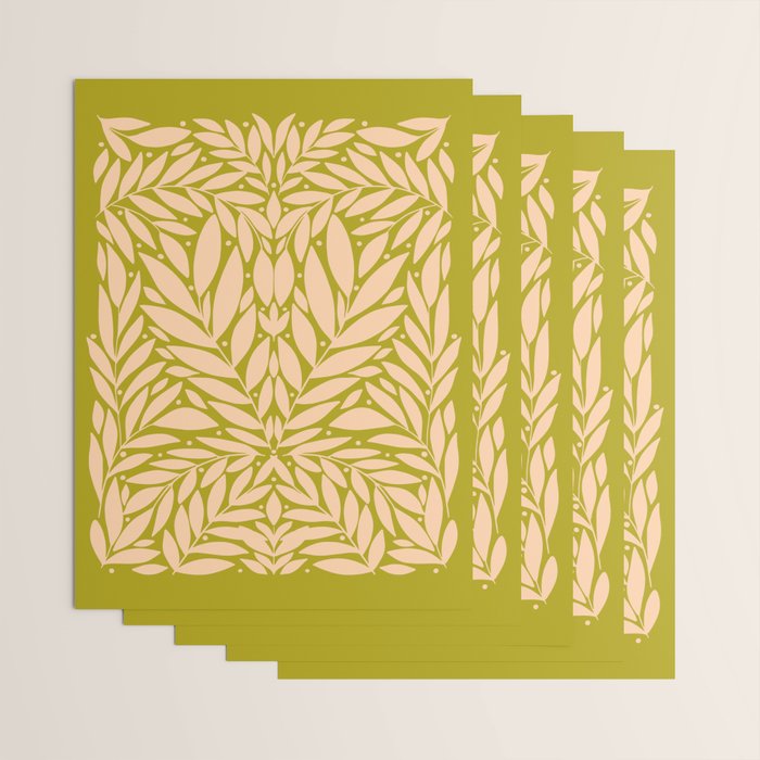 Vintage Leaves  Wrapping Paper Gallery Image 3