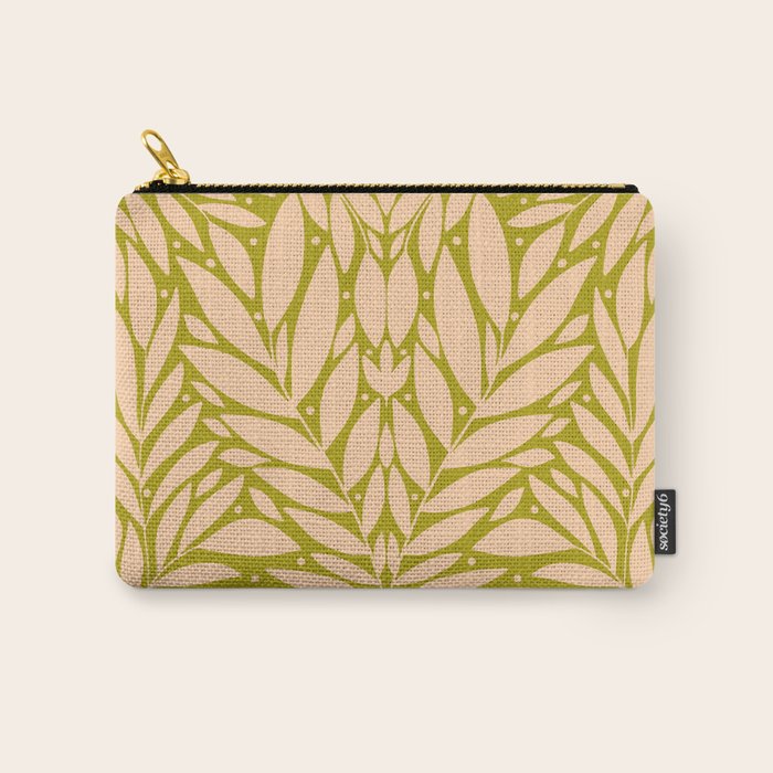 Vintage Leaves  Carry All Pouch Gallery Image 1