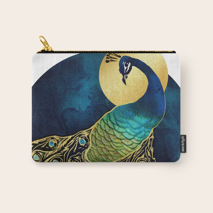 Golden Peacock Carry All Pouch Gallery Image 1
