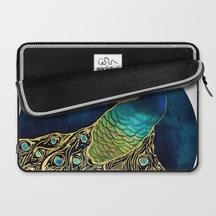 Golden Peacock Laptop Sleeve Gallery Image 2