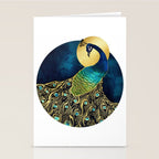 Golden Peacock Stationery Card Gallery Image 2