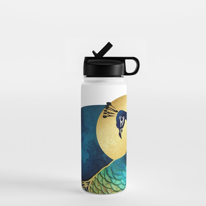 Golden Peacock Water Bottle Gallery Image 1