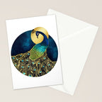 Golden Peacock Stationery Card Gallery Image 2