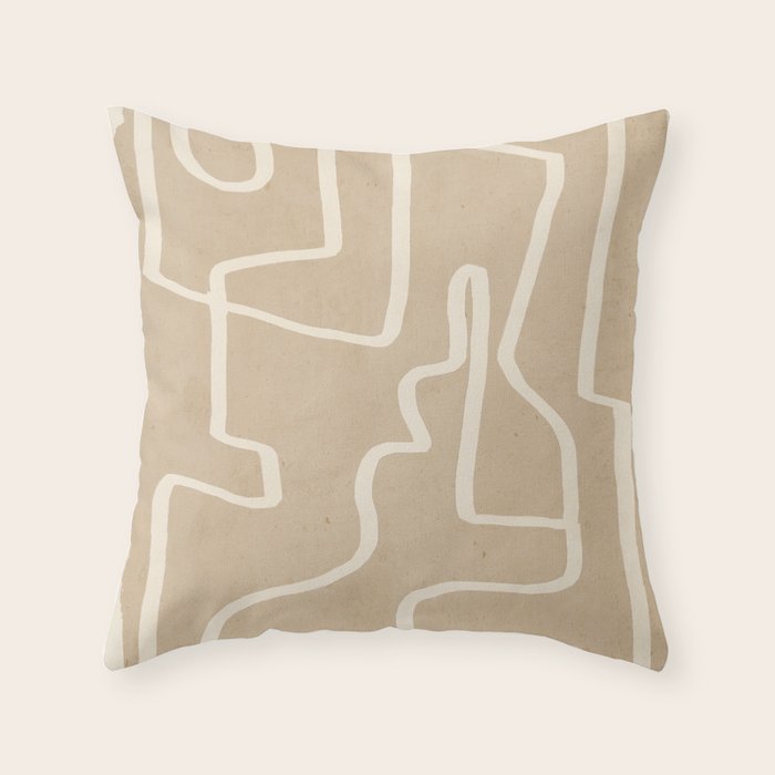 Abstract line art 143 Throw Pillow Gallery Image 1