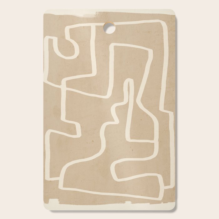Abstract Line Art 143 Cutting Board