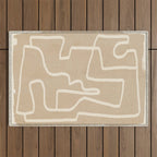 Abstract line art 143 Outdoor Rug Gallery Image 1