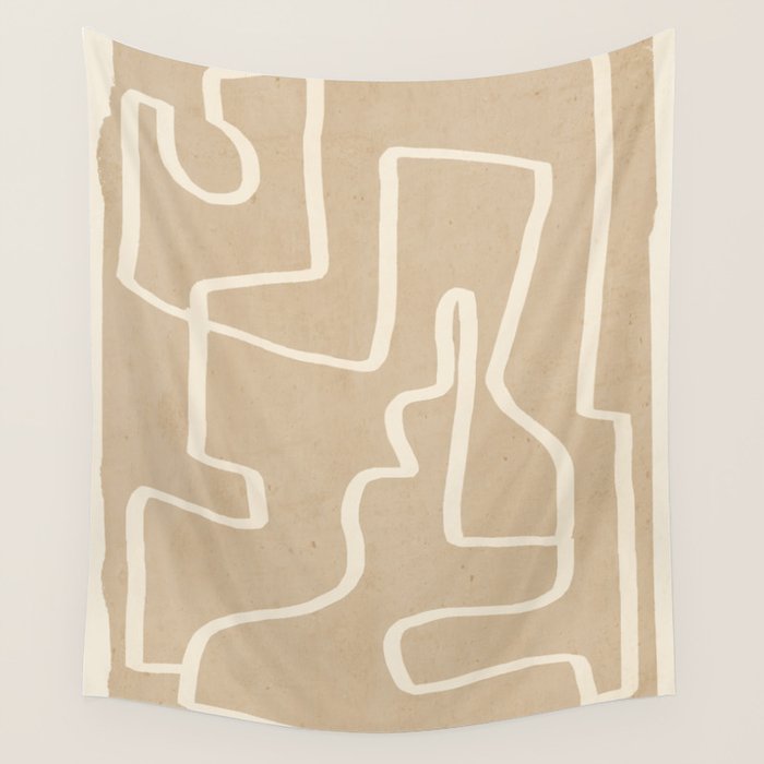 Abstract line art 143 Wall Tapestry Gallery Image 1