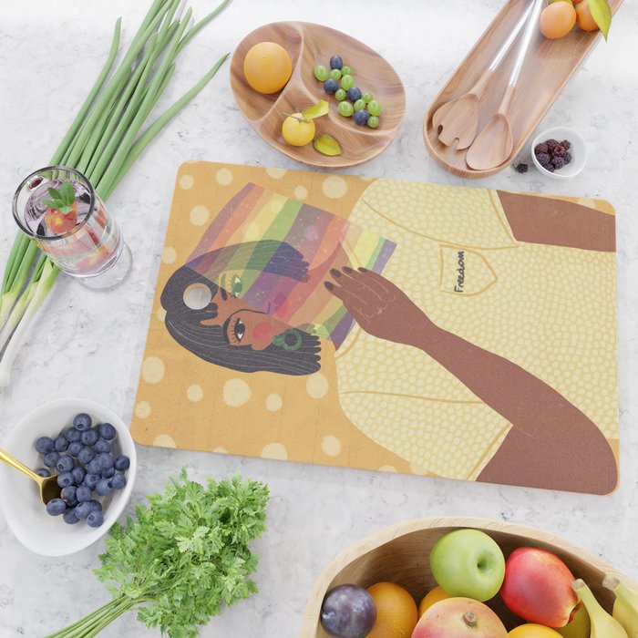 Pride Rainbow  Portrait Cutting Board Gallery Image 2