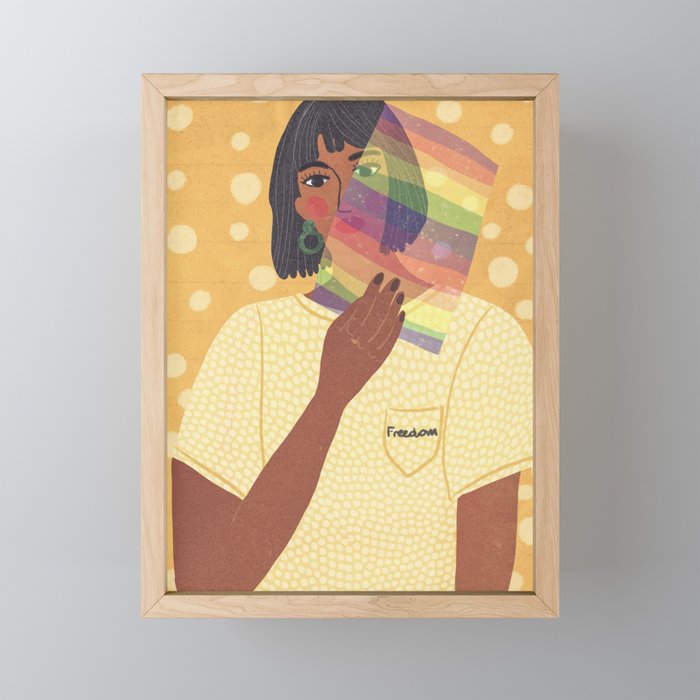 Pride Rainbow  Portrait Mini Art Print Gallery Image 1