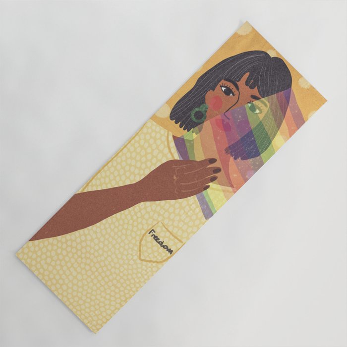 Pride Rainbow  Portrait Yoga Mat Gallery Image 1