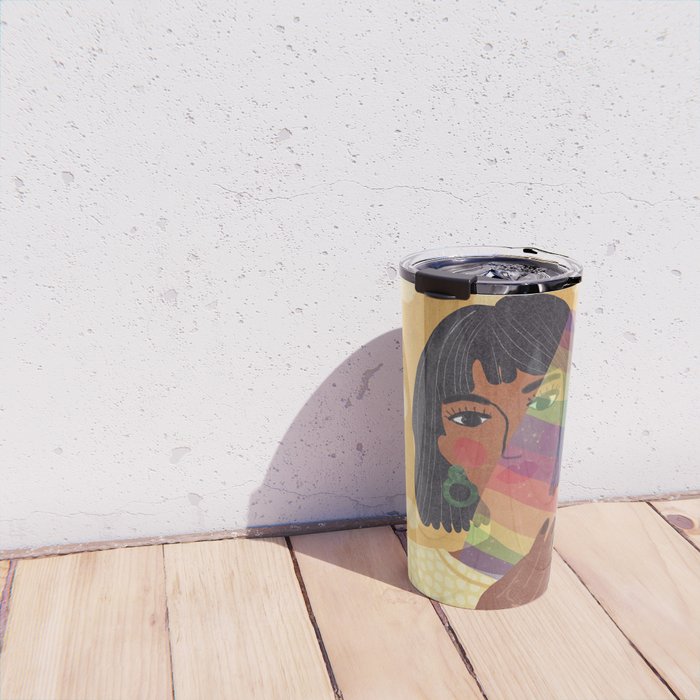 Pride Rainbow  Portrait Travel Mug Gallery Image 4