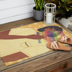 Pride Rainbow  Portrait Outdoor Rug Gallery Image 2