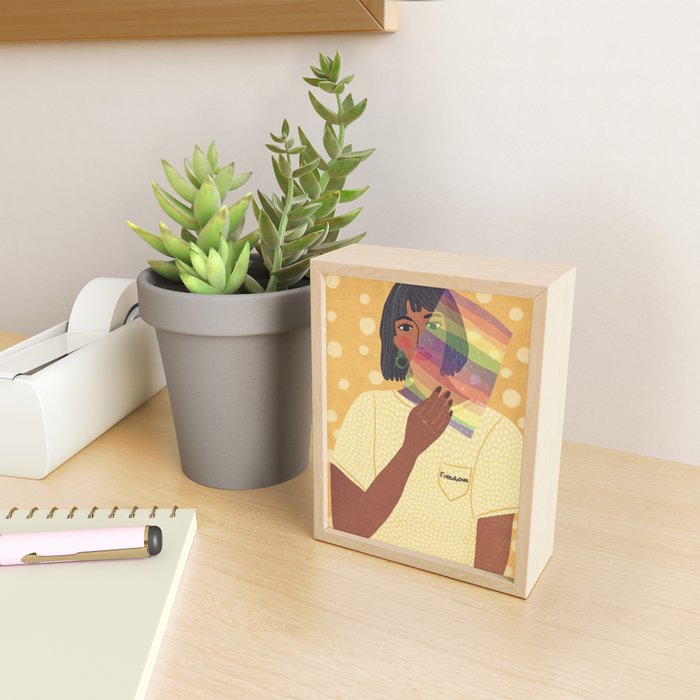 Pride Rainbow  Portrait Mini Art Print Gallery Image 2
