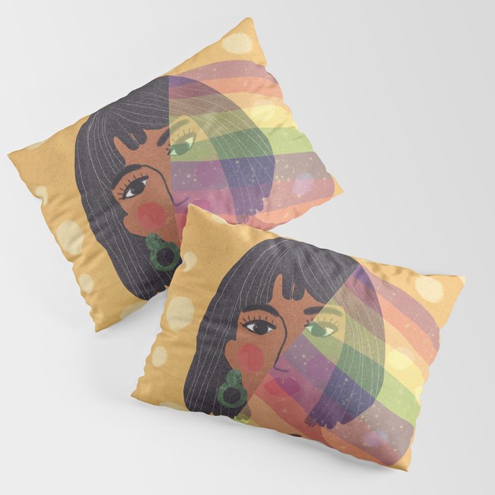 Pride Rainbow  Portrait Pillow Sham Gallery Image 3