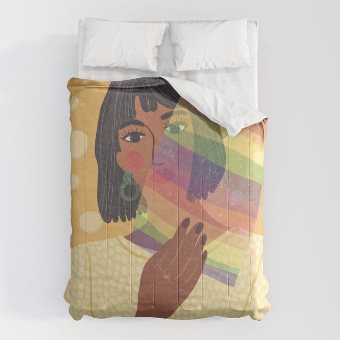 Pride Rainbow  Portrait Comforter Gallery Image 6