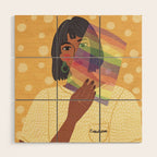 Pride Rainbow  Portrait Wood Wall Art Gallery Image 1