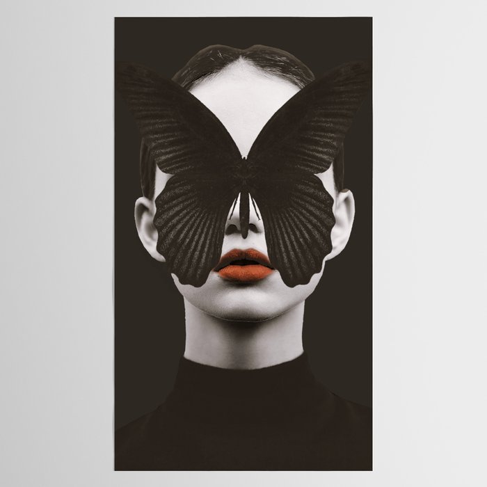 BLACK BUTTERFLY 3 Tablecloth Gallery Image 2