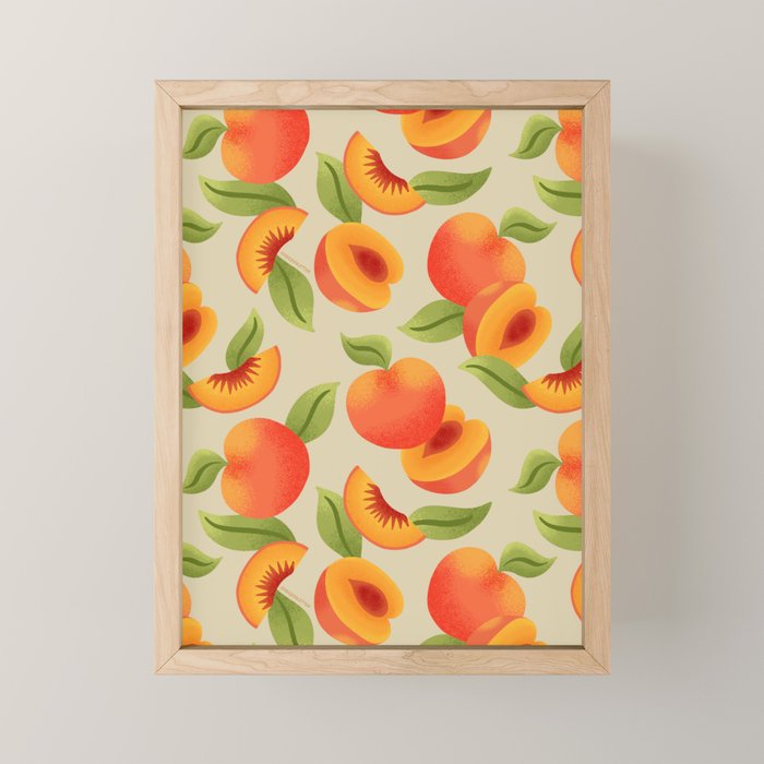 Peach Pattern - Amalfi Coast Cocktails Mini Art Print Gallery Image 1