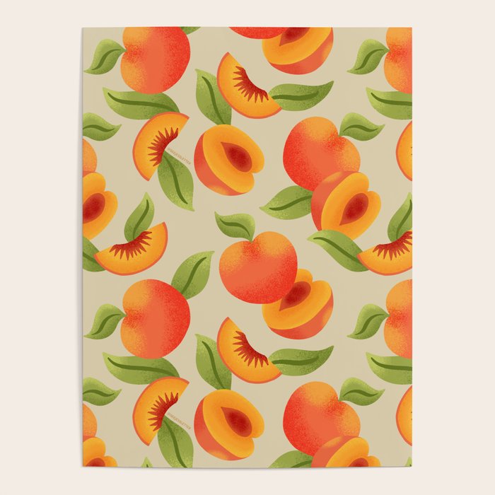 Peach Pattern - Amalfi Coast Cocktails Poster Gallery Image 4