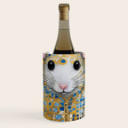 Gustav Klimt Style Mouse with Pink Ears Wine Chiller Gallery Image 1
