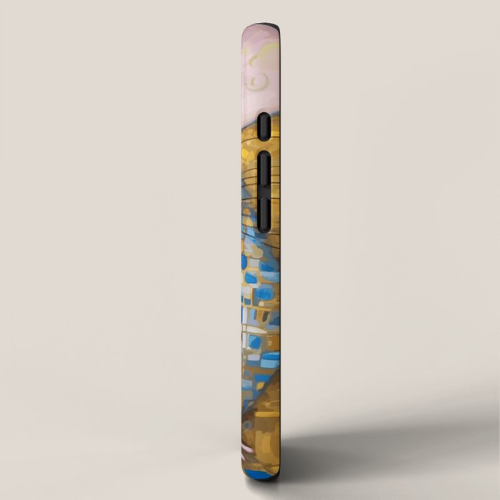 Gustav Klimt Style Mouse with Pink Ears iPhone Case Gallery Image 2