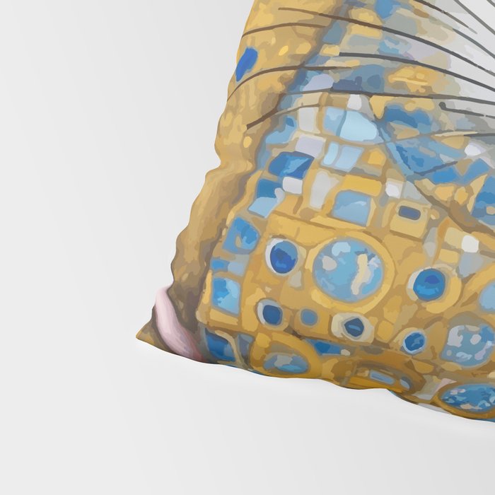 Gustav Klimt Style Mouse with Pink Ears Pillow Sham Gallery Image 4