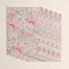 Modern Pastel Pink Watercolor Chic Floral Wrapping Paper Gallery Image 3