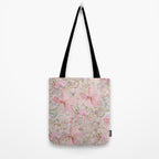 Modern Pastel Pink Watercolor Chic Floral Tote Bag Gallery Image 2