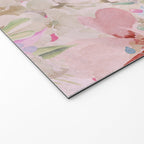 Modern Pastel Pink Watercolor Chic Floral Welcome Mat Gallery Image 2