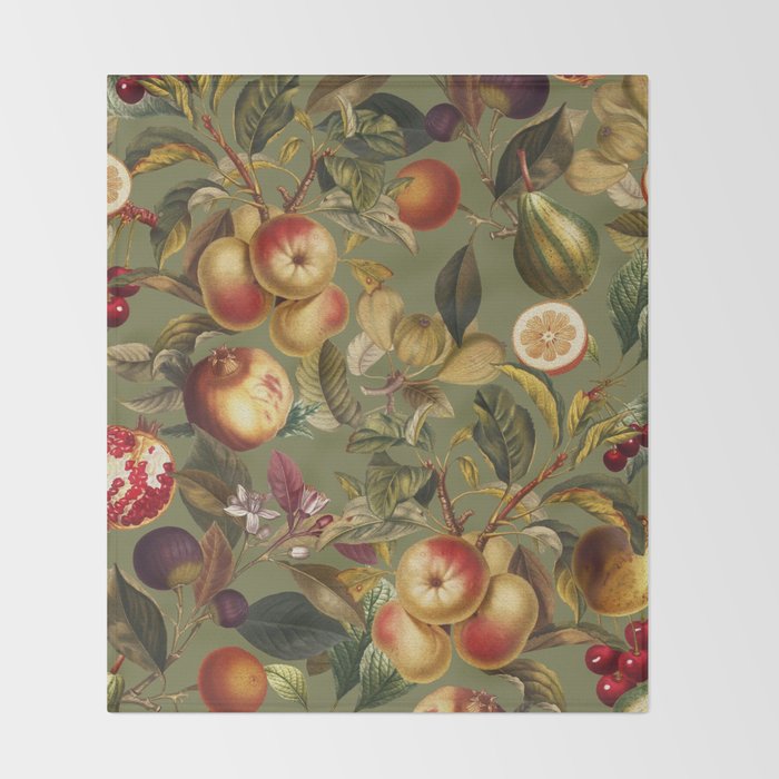 Fruit Harvest Throw Blanket Gallery Image 2