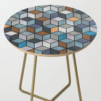Colorful Concrete Cubes - Blue, Grey, Brown Side Table Gallery Image 2