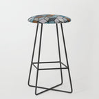Colorful Concrete Cubes - Blue, Grey, Brown Stool Gallery Image 1