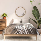 Golden Brown Palm Leaves Dream - Cali Summer Vibes #1 #tropical #decor #art #society6 Comforter Gallery Image 3
