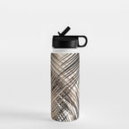 Golden Brown Palm Leaves Dream - Cali Summer Vibes #1 #tropical #decor #art #society6 Water Bottle Gallery Image 1