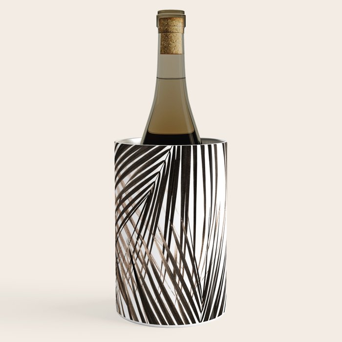 Golden Brown Palm Leaves Dream - Cali Summer Vibes #1 #tropical #decor #art #society6 Wine Chiller Gallery Image 3