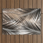 Golden Brown Palm Leaves Dream - Cali Summer Vibes #1 #tropical #decor #art #society6 Outdoor Rug Gallery Image 1