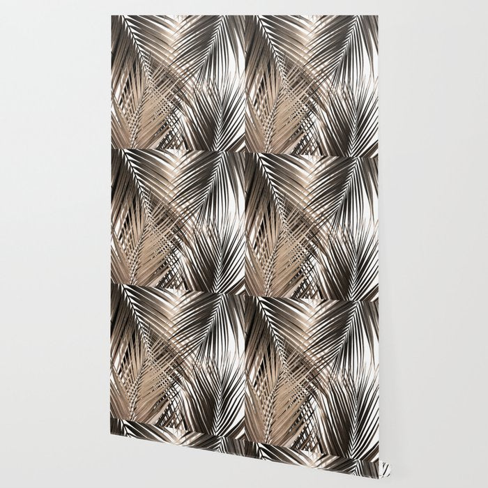 Golden Brown Palm Leaves Dream - Cali Summer Vibes #1 #tropical #decor #art #society6 Wallpaper Gallery Image 2