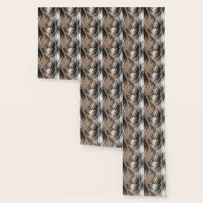 Golden Brown Palm Leaves Dream - Cali Summer Vibes #1 #tropical #decor #art #society6 Wallpaper Gallery Image 3