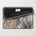 Golden Brown Palm Leaves Dream - Cali Summer Vibes #1 #tropical #decor #art #society6 Laptop Sleeve Gallery Image 2