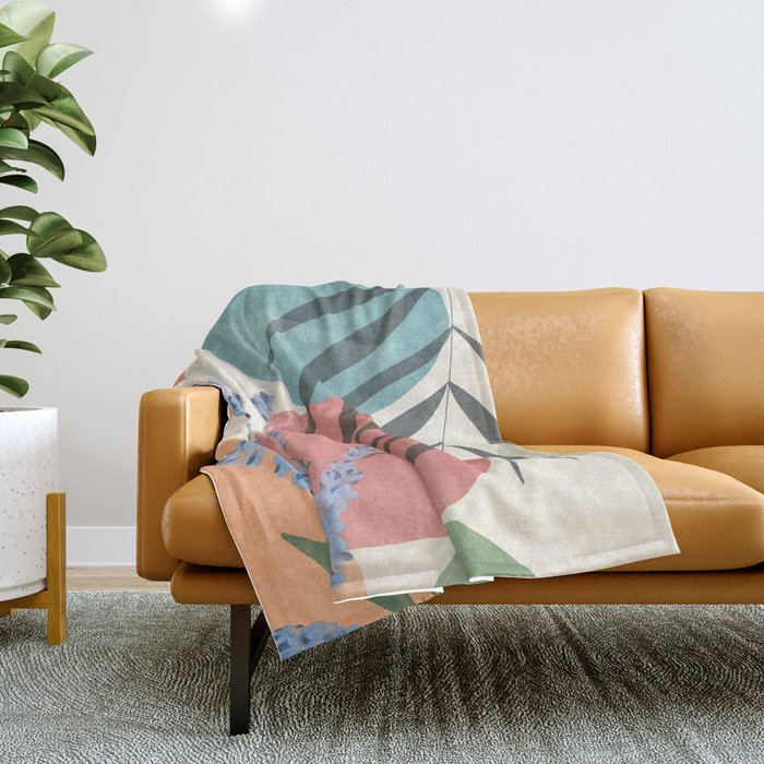 Summer Garden 03 Throw Blanket Gallery Image 1