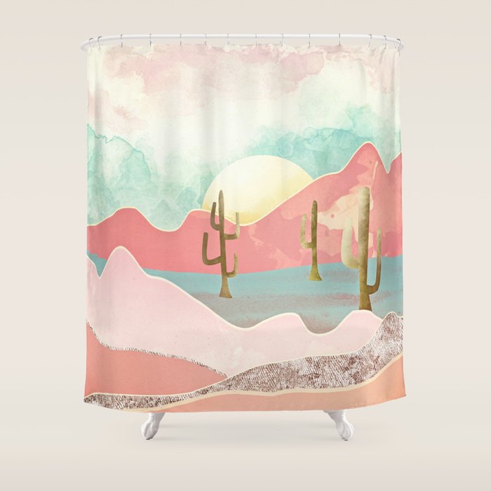 Desert Mountains Shower Curtain Gallery Image 1