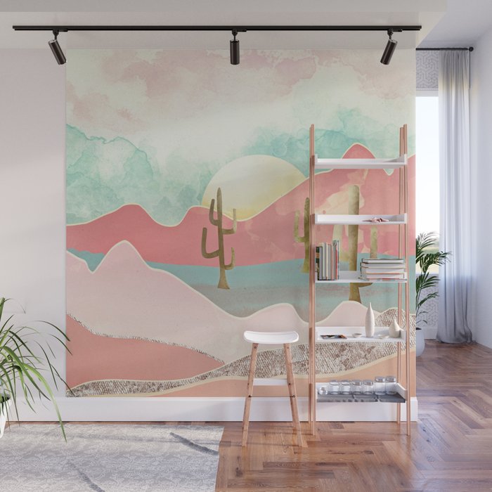 Desert Mountains Wall Mural Gallery Image 1