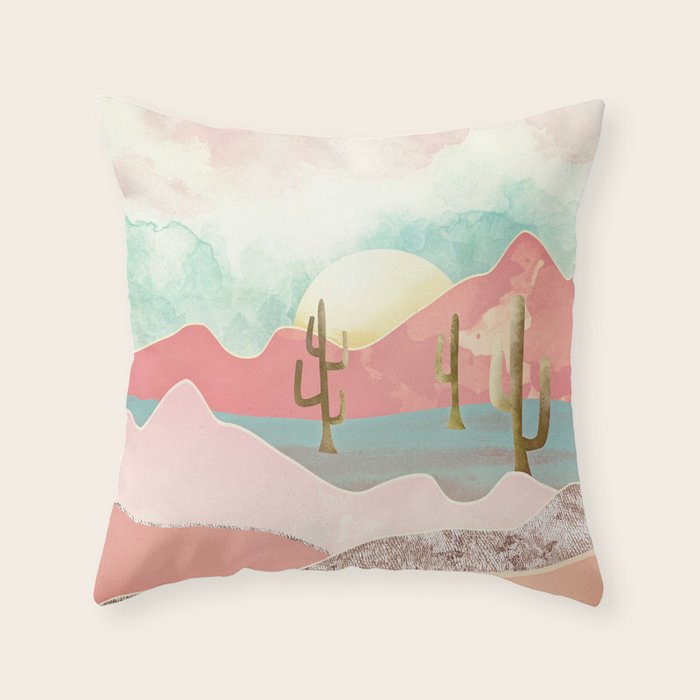 Desert Mountains Throw Pillow Gallery Image 1
