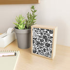 Simple black and white flower garden Mini Art Print Gallery Image 2